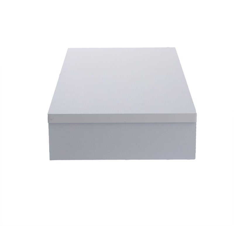 Mind Reader Woodland Collection, Monitor Stand, 33 lb. Capacity, Desktop Organizer, White - Image 5